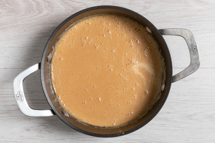 Preparazione Gelato al caramello salato - Fase 3 Preparazione Gelato al caramello salato - Fase 3