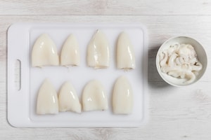 Preparazione Seppie ripiene al forno - Fase 1