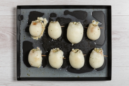 Preparazione Seppie ripiene al forno - Fase 3 Preparazione Seppie ripiene al forno - Fase 3