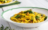Strozzapreti con zucchine e zafferano