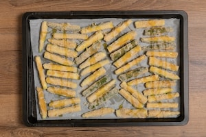 Preparazione Zucchine impanate al forno - Fase 2