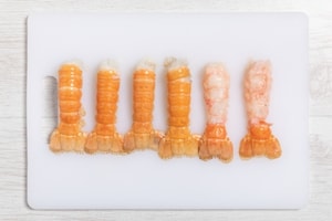 Preparazione Scampi al lardo - Fase 1