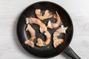 Preparazione Scampi al lardo - Fase 2