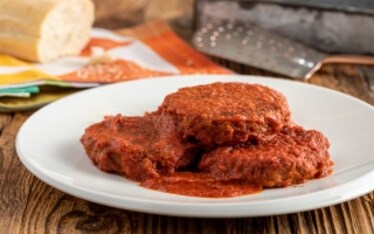 Burger alla pizzaiola con carne vegetale 