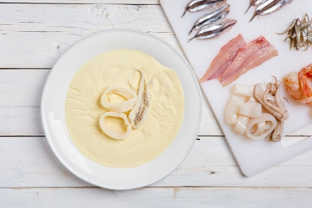 Preparazione Frittura di pesce mista - Fase 4 Preparazione Frittura di pesce mista - Fase 4