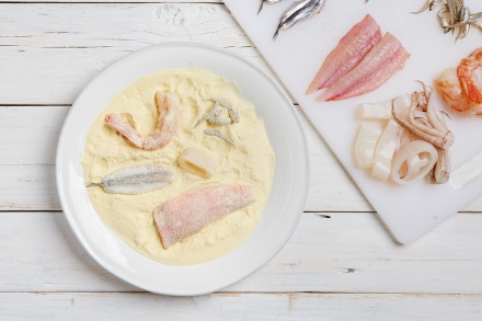 Preparazione Frittura di pesce mista - Fase 4 Preparazione Frittura di pesce mista - Fase 4