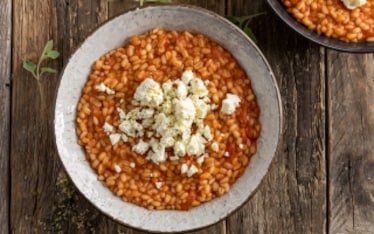 Orzotto con feta