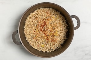 Preparazione Orzotto con feta - Fase 2