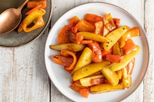 Preparazione Patate e peperoni - Fase 3