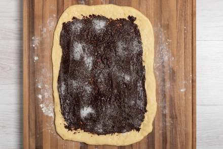 Preparazione Babka al cioccolato - Fase 5 Preparazione Babka al cioccolato - Fase 5