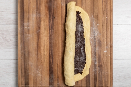 Preparazione Babka al cioccolato - Fase 5 Preparazione Babka al cioccolato - Fase 5