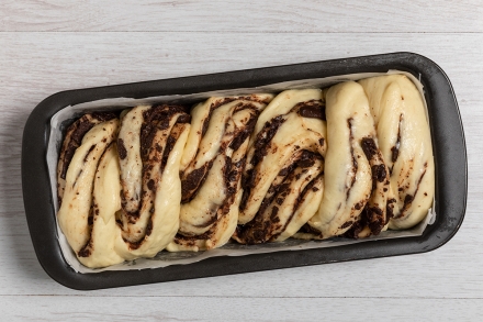 Preparazione Babka al cioccolato - Fase 7 Preparazione Babka al cioccolato - Fase 7