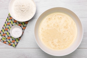 Preparazione Ciambella bicolore alla zucca e cioccolato  - Fase 1