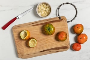 Preparazione Melanzane rosse di Rotonda ripiene - Fase 1