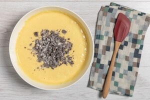 Preparazione Plumcake con cioccolato e strati di crema cookies - Fase 3