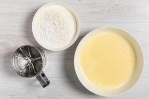 Preparazione Plumcake con cioccolato e strati di crema cookies - Fase 2