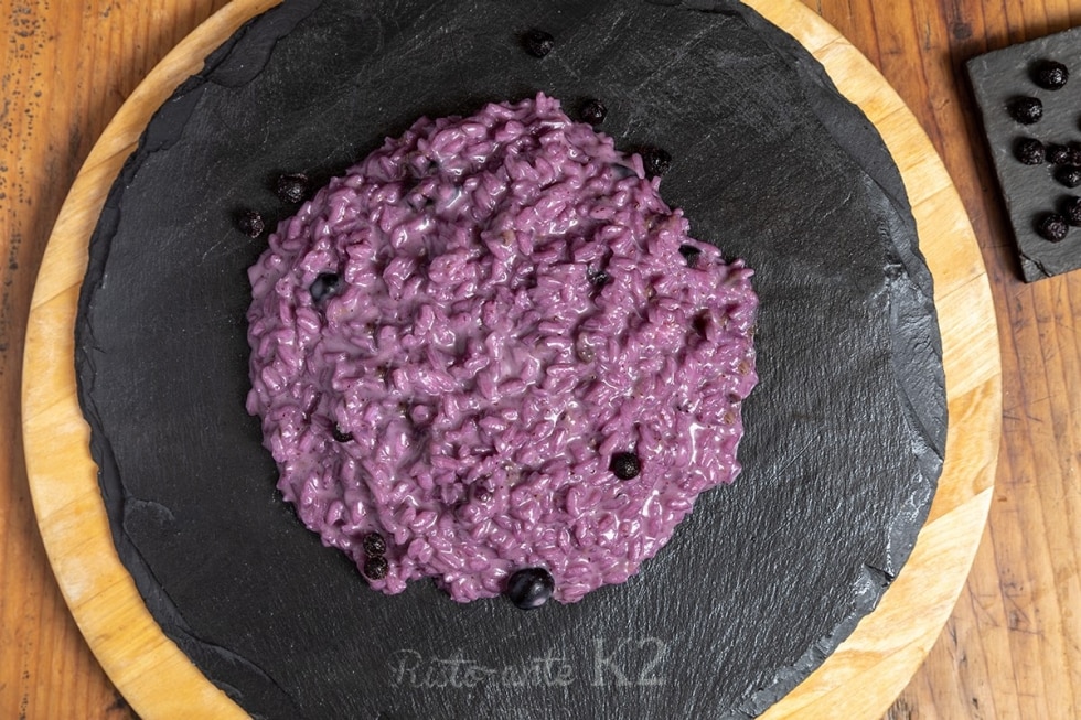 Risotto ai mirtilli rossi ricetta