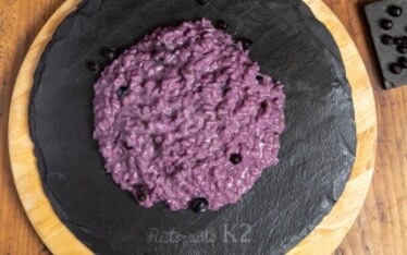 Risotto ai mirtilli rossi