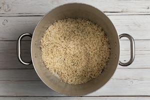 Preparazione Risotto ai mirtilli rossi - Fase 1