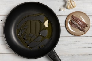 Preparazione Stroncatura calabrese con acciughe  - Fase 1