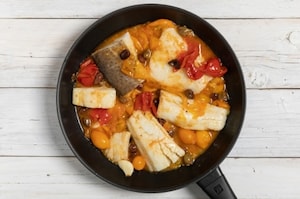 Preparazione Baccalà con pomodorini del Piennolo - Fase 2