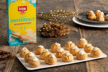 Bignè senza glutine con crema cacio e pepe