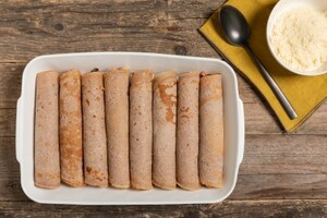Preparazione Cannelloni di crêpes senza glutine alle castagne con radicchio e speck - Fase 4