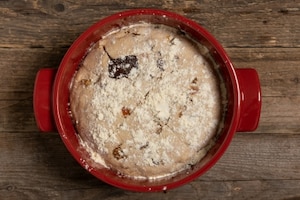 Preparazione Pane rustico senza glutine con arancia candita e cioccolato - Fase 3