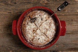 Preparazione Pane rustico senza glutine con arancia candita e cioccolato - Fase 4