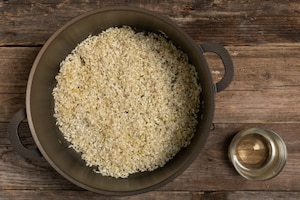 Preparazione Risotto zucca e gorgonzola - Fase 2