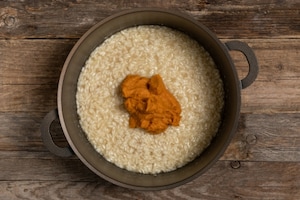 Preparazione Risotto zucca e gorgonzola - Fase 4