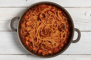 Preparazione Spaghetti al sugo di polpo - Fase 4