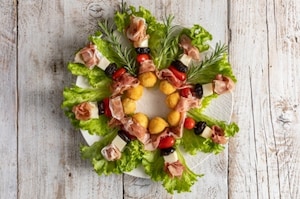 Preparazione Ghirlanda aperitivo di Natale - Fase 3