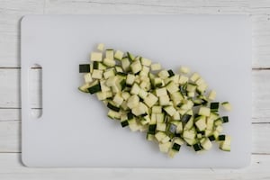 Preparazione Linguine con zucchine, mazzancolle e zabaione salato - Fase 1