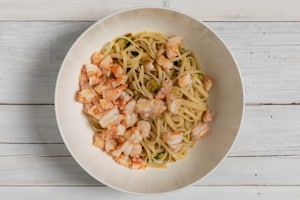 Preparazione Linguine con zucchine, mazzancolle e zabaione salato - Fase 3