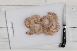 Preparazione Linguine con zucchine, mazzancolle e zabaione salato - Fase 2