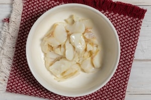 Preparazione Petali di baccalà con pomodorini confit e tapenade - Fase 4