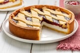 Crostata con ricotta e marmellata