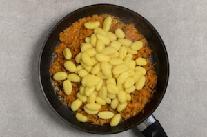 Preparazione Gnocchi con zucca, salsiccia e porri - Fase 3