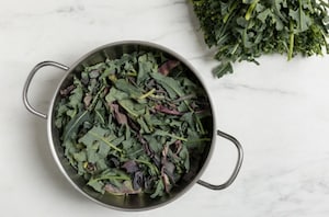 Preparazione Broccolo fiolaro in padella - Fase 1