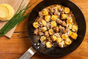 Preparazione Gnocchi di polenta con salsiccia - Fase 3