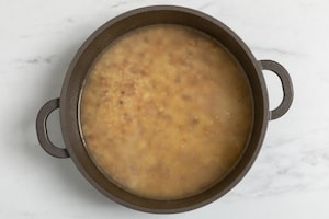 Preparazione Fregula al nero di seppia con seppia e burrata - Fase 1