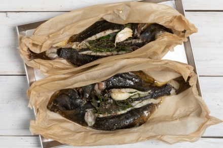 Preparazione Pesce passera al forno - Fase 3 Preparazione Pesce passera al forno - Fase 3