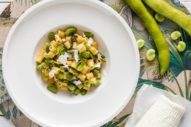 Pasta con le fave alla siciliana