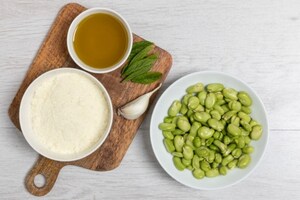 Preparazione Pesto di fave - Fase 1