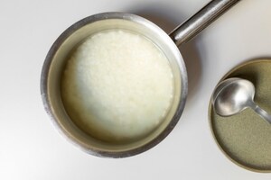 Preparazione Risotto cremoso con piselli e fave - Fase 3