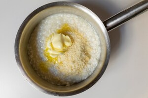 Preparazione Risotto cremoso con piselli e fave - Fase 3