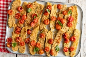 Preparazione Zucchine gratinate con pomodori - Fase 4