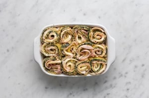 Preparazione Involtini di zucchine al forno - Fase 3