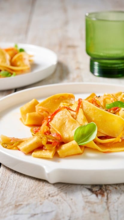 Pappardelle con verdure
